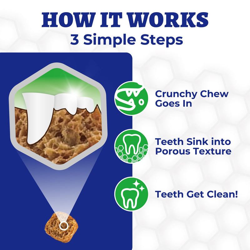 Wellix Dental Treats for Cats and Small Dogs - Crunchy Cat Teeth Cleaning Treats for Fresh Breath & Plaque Control - Pet Dental Chew for Kittens&Puppy - Chicken Flavor (8.82oz)