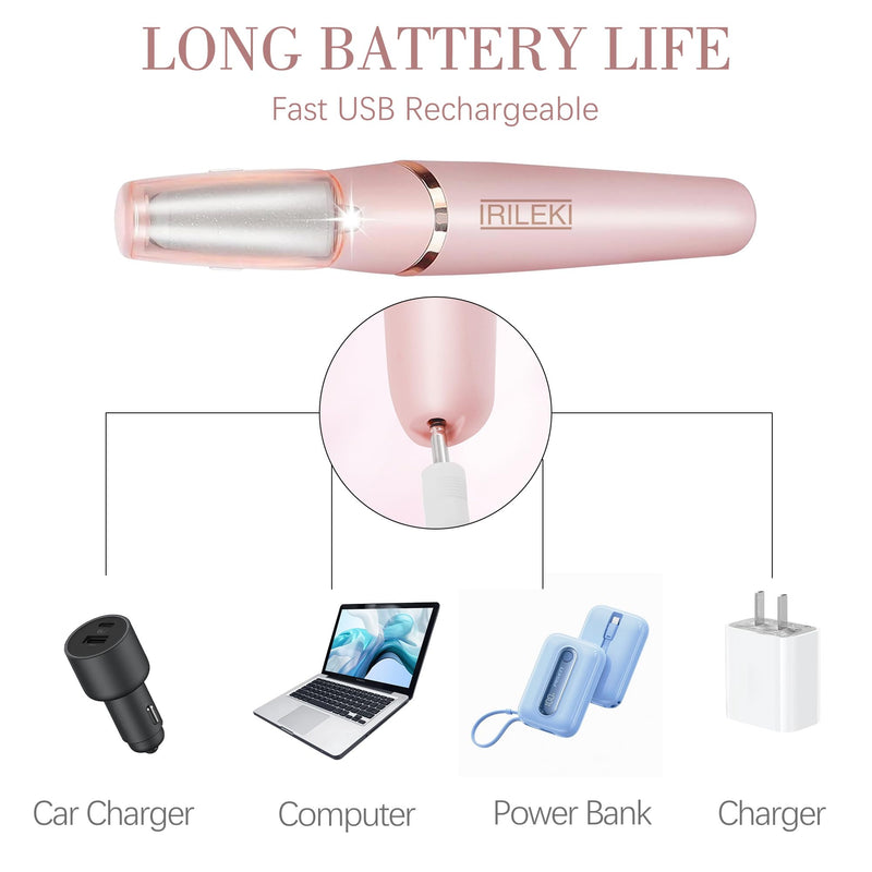 Upgraded Electric Callus Removers for Feet, Electric Foot Callus Remover, Rechargeable Portable Electronic Foot File Pedicure Tools, Professional Pedi Feet Care for Dry/Dead Skin, for Feet & Hands Pink - BeesActive Australia