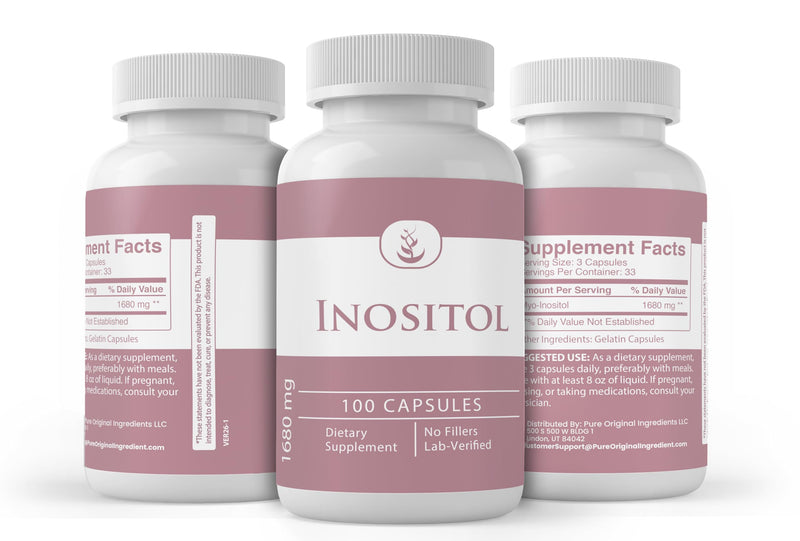 Pure Original Ingredients, Inositol Vitamin B8, 100 Capsules | For ingredient-focused supplementation