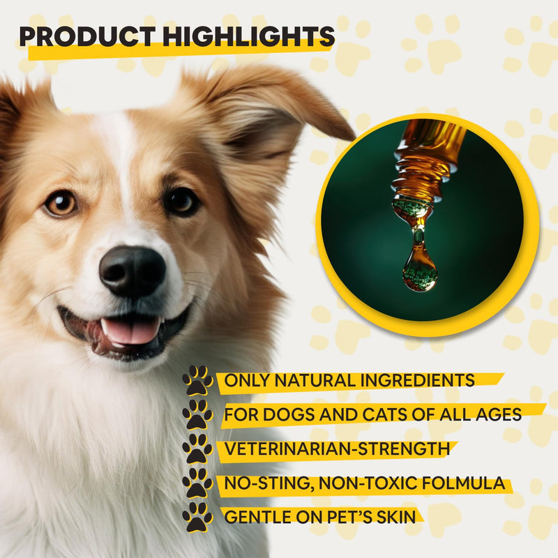 Dog Ear Infection Treatment – Natural Dog Ear Cleaner, Ear Infection Relief, and Skin Soothing for Pets with Plant-Based Ingredients - BeesActive Australia