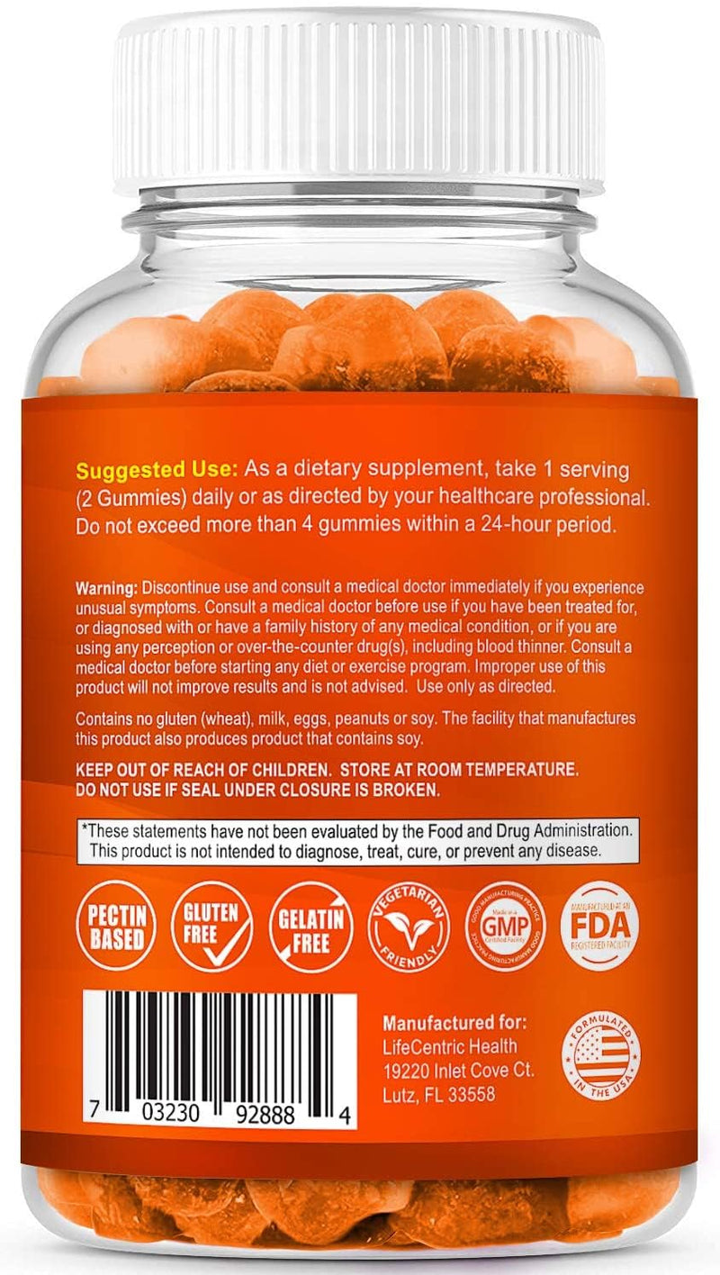 Turmeric Gummies for Adults and Kids | Max Strength Turmeric and Ginger Supplement | Vegan Organic Natural Turmeric Curcumin Gummies for Overall Health | Best Turmeric Supplement with Ginger - BeesActive Australia