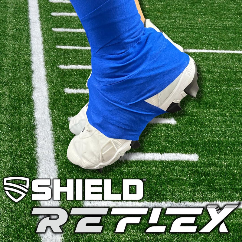 Shield Cleat Spatting Tape | Stretch Athletic Tape, Ankle Tape, Tear by Hand, Made in USA, Thin, Flexible, Elastic Sports, Spatting, Football, 6 Pack 2 Inch Arctic White - BeesActive Australia