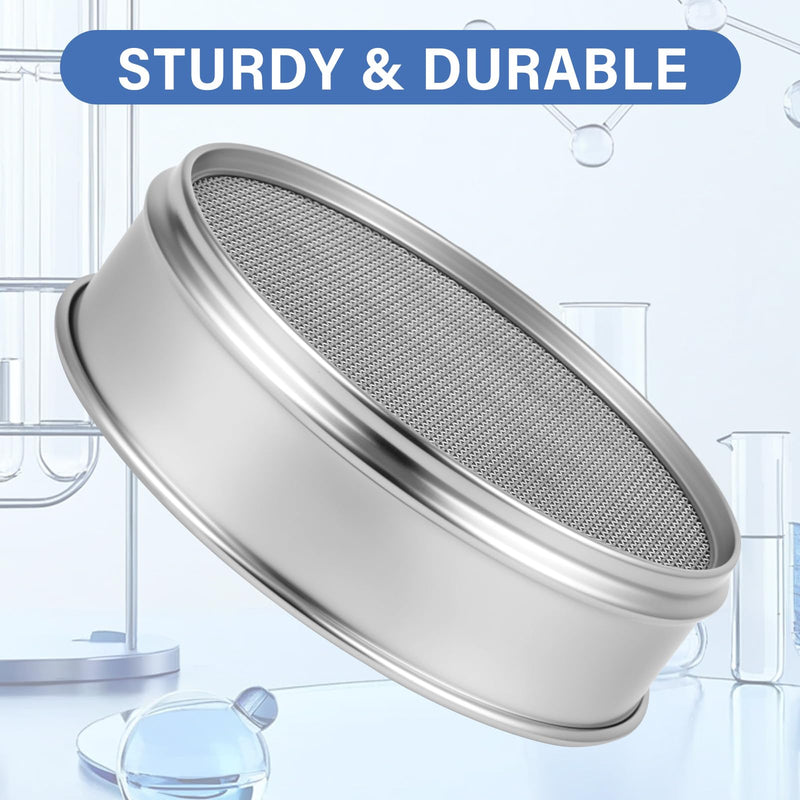 35 Mesh Lab Sieves 8" Diameter 304 Stainless Steel Wire Cloth Test Sieve for Industrial Laboratory Home 35 mesh - BeesActive Australia