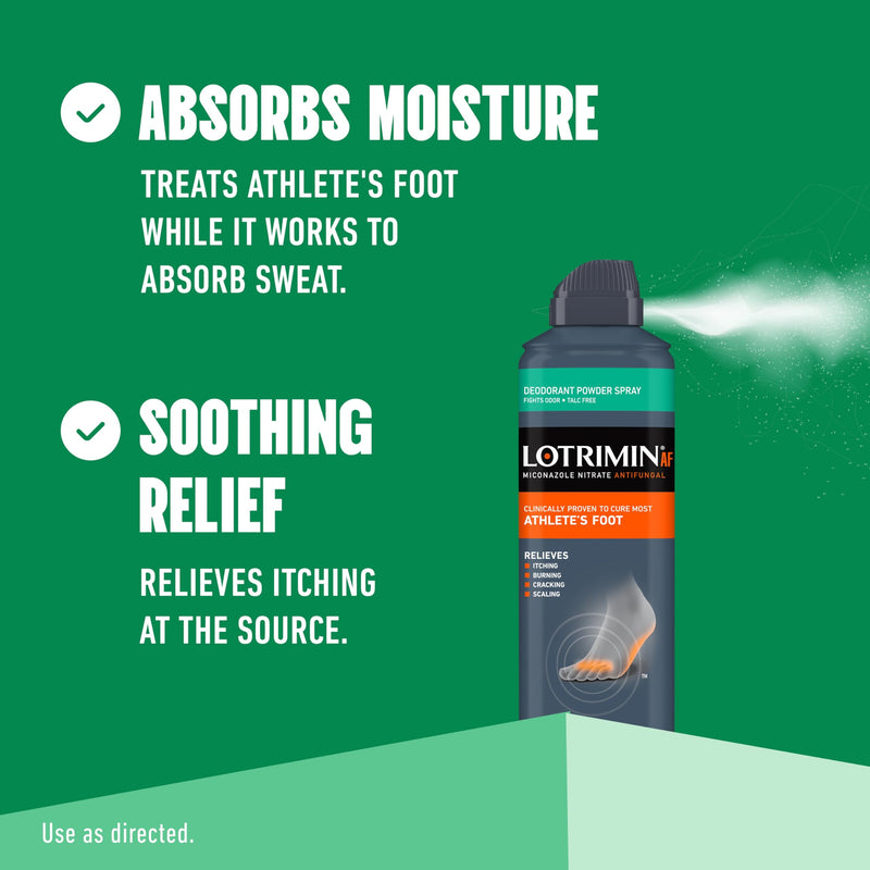 Lotrimin Medicated Deodorant Powder Spray with Miconazole Nitrate 2%, 4.6 oz (Pack of 3) Fresh 4.6 Ounce (Pack of 3) - BeesActive Australia