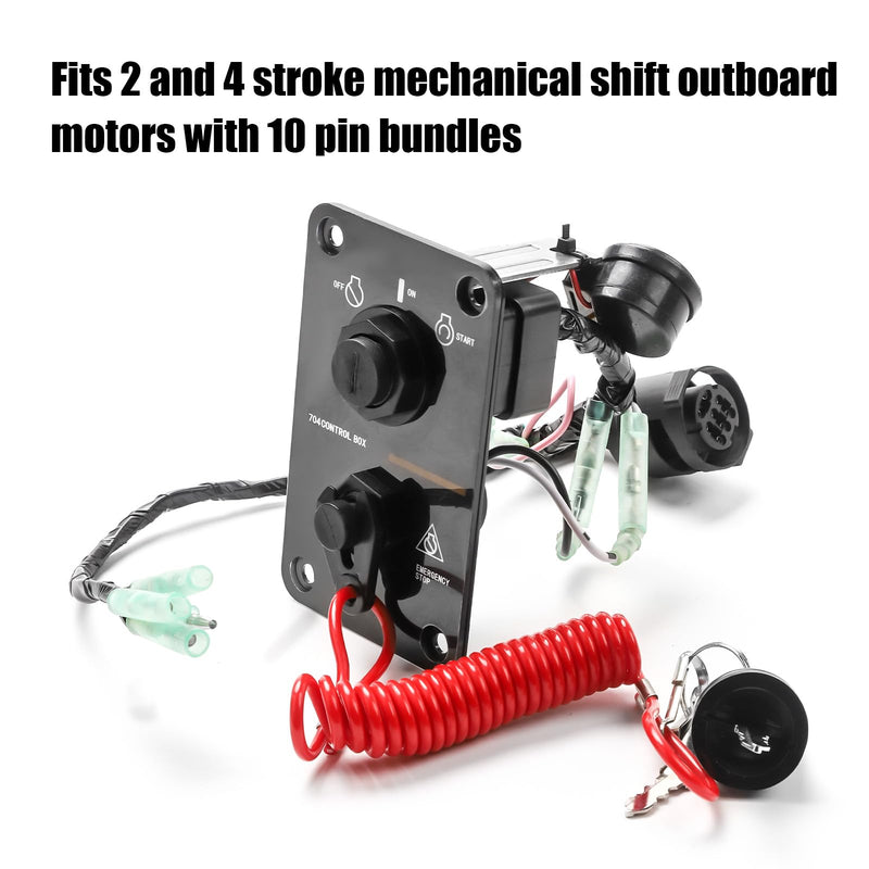 704-82570-08-00 Panel Switch Assy for Yamaha Outboard 2-Stroke and 4-Stroke Engine, On-Off-Start Control Box for Yamaha Outboard Yacht - BeesActive Australia