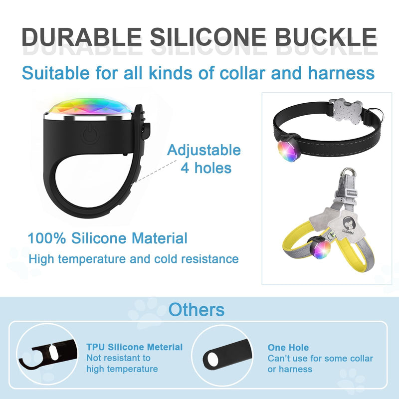 UMIONE PET Light: Waterproof dog light, durable and ideal for night walks (UMIONE-WHITE-01) White - BeesActive Australia