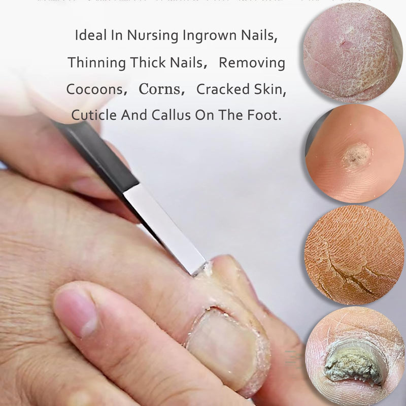 Professional Callus Knife Pedicure Knife for Feet Ingrown Toenail Knives Cuticle Foot Care Tools Dead Skin Removal Nail File Scraper 7 Count (Pack of 1) - BeesActive Australia