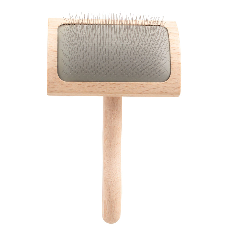 Chris Christensen Detangler & Finishing Spray with Dog Brush Bundle: Ice on Ice Detangler Adds Elasticity & Strength, Mark VI Slicker Brush - Stainless Steel Pins - PawsPlanet Australia