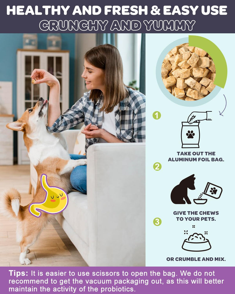 Probiotics for Dogs 180 Chews with Salmon Probiotics for Dogs