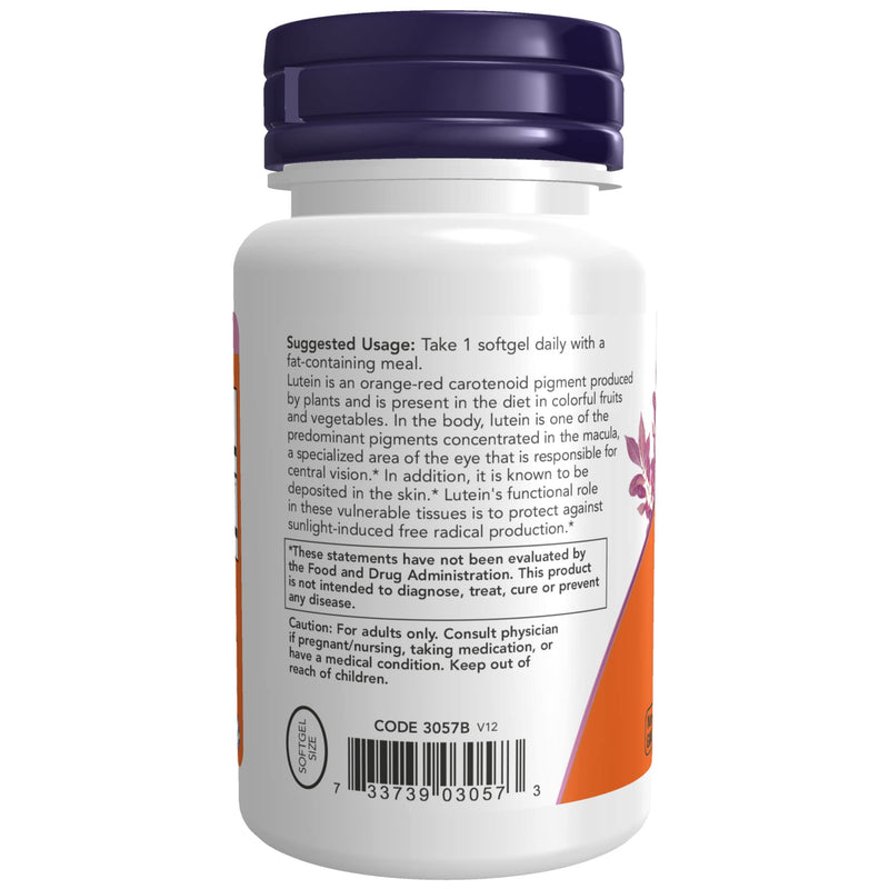 NOW Foods Lutein 10 mg Softgels, 120 (Pack of 2) 1 Count (Pack of 2)