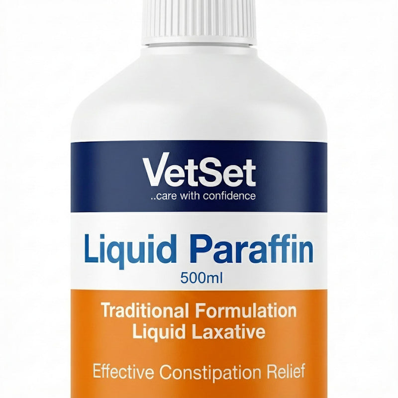 Liquid Paraffin for Dogs and Horses | Dog Laxative for Constipation Relief | Veterinary Faecal Softener and Digestive Aid for Dogs, Cats, Horses, Livestock and Pets | 500ml (Pack of 1) 500ml (Pack of 1)