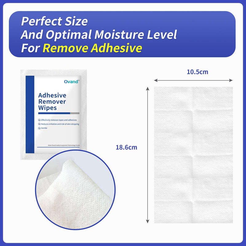 Adhesive Remover Wipes - Skin Adhesive Remover for Sensitive Skin,Medical Adhesive Remover for Bandage,Tape,Dressings,and Ostomy Residue,Sting-Free & Gentle 1 Count (Pack of 40) - BeesActive Australia