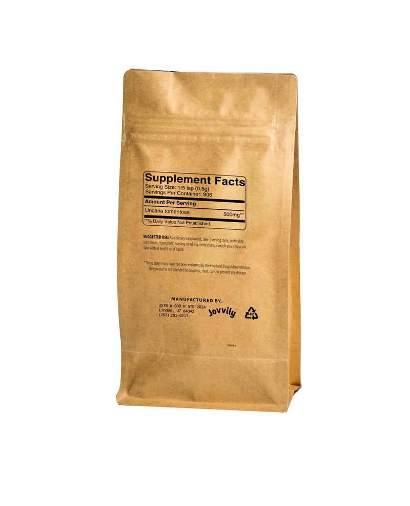 Jovvily Cat's Claw Bark - 1lb - Herbal Supplement - Earthy Taste 1 Pound - BeesActive Australia