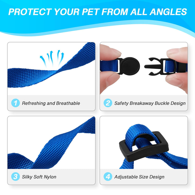 18 Pcs Breakaway Pet Collars,Safety Buckle for Puppy Collars and Kitten Collar,Nylon,Mixed Colors,Adjustable,Ideal for Girl Boy Pet Supplies,Stuff,Accessories(M) M(9''-12'') - BeesActive Australia