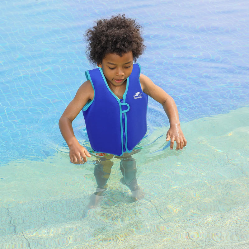 Vine Kids Swim Vest Toddler Learn to Swim Floatation Jackets Training Vest for Boys Girls Blue 5-8 Years - BeesActive Australia