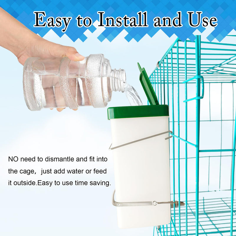 32oz No-Drip Rabbit Waterer Stainless Steel Nipple for Small Animal Rabbit Waterer for Small Pet/Bunny/Ferret/Hamster/Guinea Pig (1L) (cy-tzwsq, xbh1) cy-tzwsq - BeesActive Australia