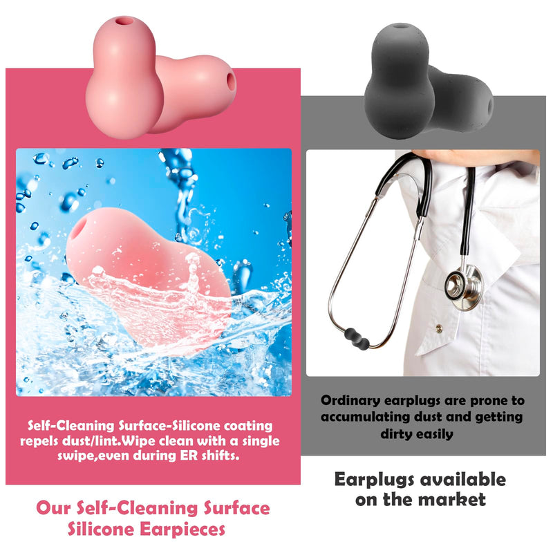 Silicone Ear Tips Earbud Replacement for Littmann Stethoscopes - Comfortable Fit Littman Ear Tips ReplacementÔºåStethoscope Ear Pieces,Cardiology IV Parts & Littmann Stethoscope Parts (pink) pink - BeesActive Australia
