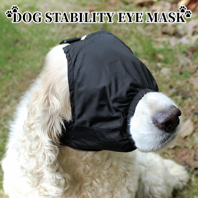 Dog Soothing Cap Dog Cap Eye Mask Calming Dog Eye Mask for Dogs Soothing Eye Mask Nylon Mask, Used for Grooming, Against Bites and Against Car Sickness (L) L - BeesActive Australia
