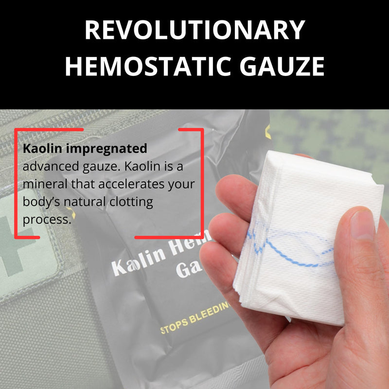 Advanced Koalin Hemostatic Gauze for Blood Clotting & Wound Packing - 1 PK Pack of 1