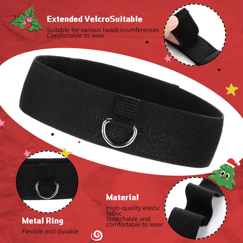 Soulchen 12 Pack Christmas Boxing Reflex Ball with 6 Headband and 6 Carry Bag, Boxing Ball for Reflex Training Fitness Improve Hand Eye Coordination, Punching Speed for Family