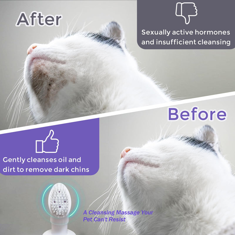 150ml/5oz Pet Chin Waterless Foam, Pet Chin Bright Whitening Shampoo for Remove Excess Oil and Dandruff, Avoid Skin Problems, Paraben Free, No Rinse Foam Mousse for Pet Chin Deep Cleansing - BeesActive Australia