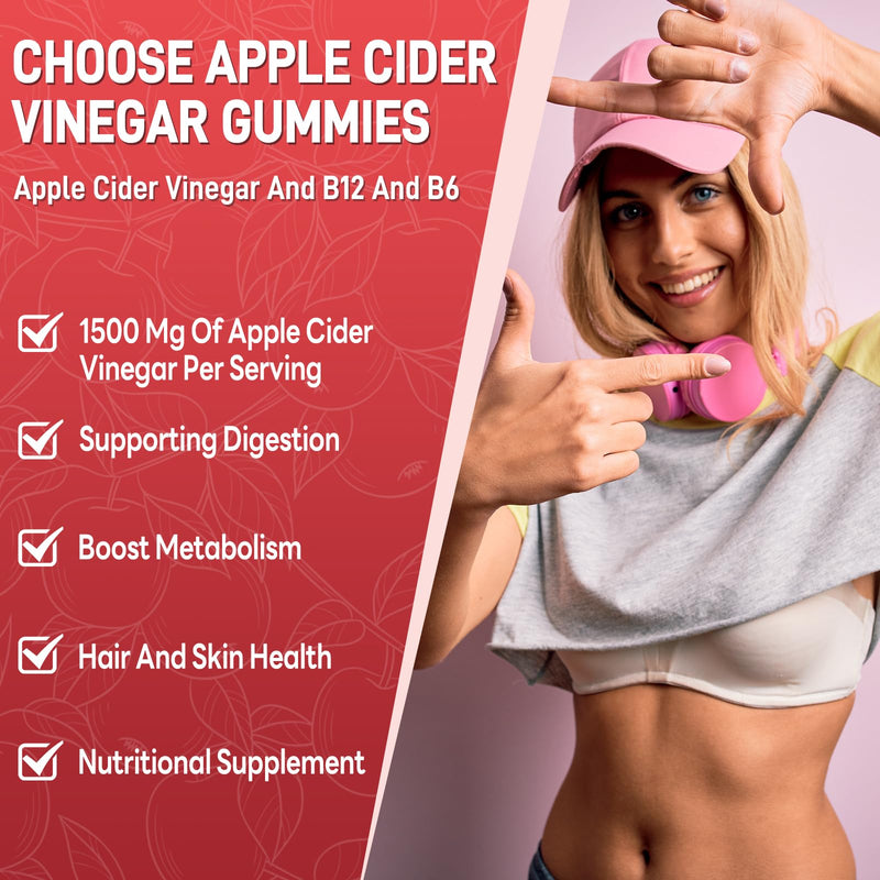 (2 Pack) Keto Apple Cider Vinegar Gummies, Keto ACV Gummy Diet Supplement, Advanced 1500mg ACV Gummies with Folate, B12、B6 and Keto Support for Women Men, Gelatin- Free, Vegan & Non-GMO (Multi-Flavor) 60 Count (Pack of 2)