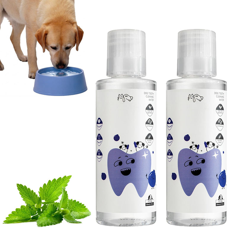 2 PCS PawBright Dental Plus,Natural, Odorless Flavorless Formula to Fight Tartar,Promote Healthy Gums & Freshen Breath,Easy Daily Use for all Pet