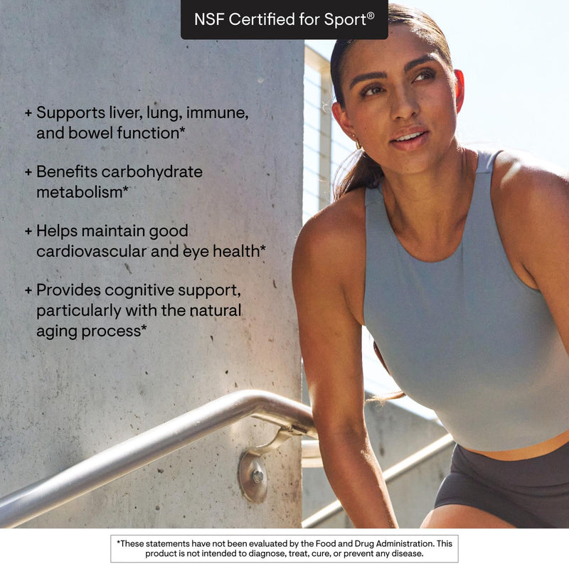 THORNE Glutathione-SR, Sustained-Release Antioxidant, 60 Capsules | Supports Antioxidant Defense, Liver Detoxification & Recovery from Physical Activity*, Gluten-Free, NSF Certified for Sport
