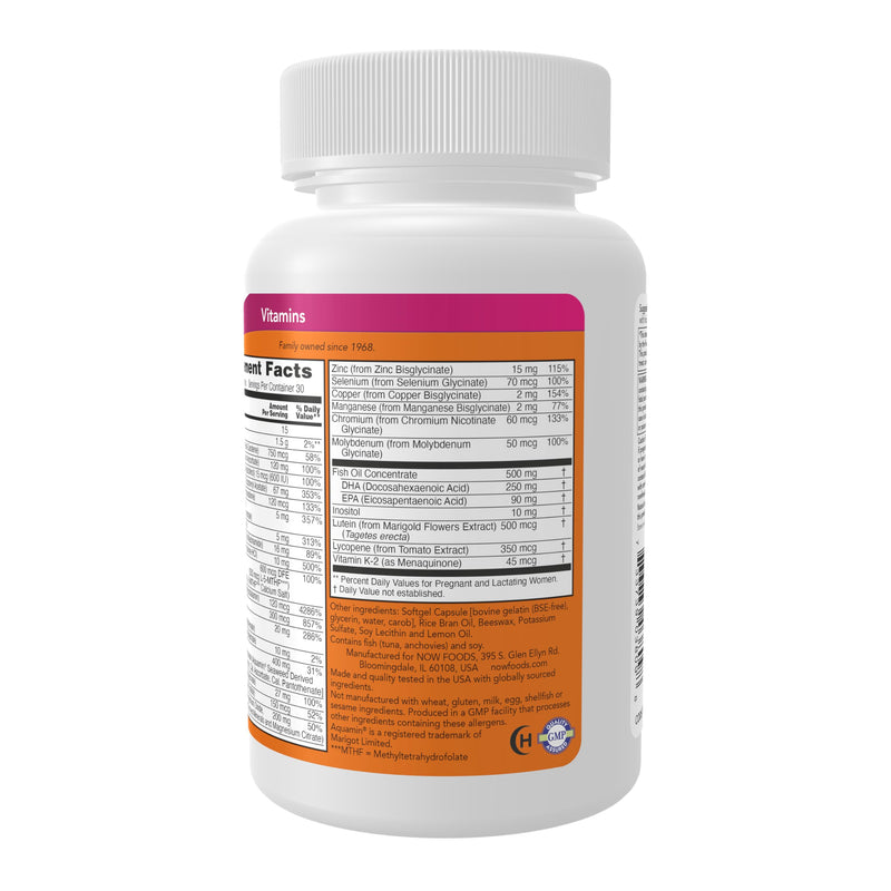 NOW Supplements, Prenatal Gels + DHA with 250 mg DHA per serving, plus Borage Oil (GLA), 90 Softgels 90 Count (Pack of 1)