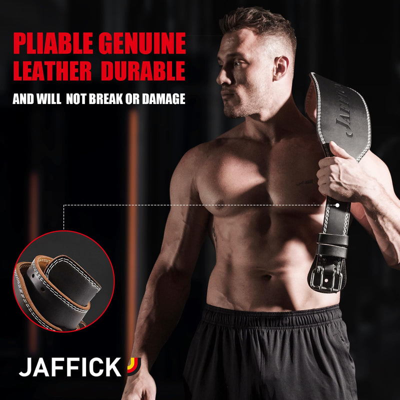 Genuine Leather Weight Lifting Belt for Men Gym Weight Belt Lumbar Back Support Powerlifting Weightlifting Heavy Duty Workout Training Strength Training Equipment L 6-Inch brown