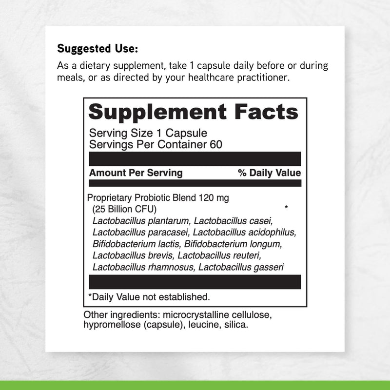 DAVINCI Labs - Daily Best Probiotic - A Dietary Supplement - Vegetarian - Gluten-Free - 60 Capsule