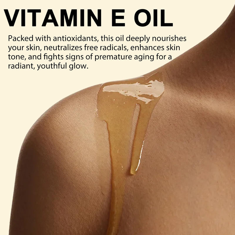 Vitamin E Oil, Ultra Concentrated Vitamin E Oil for Skin, Face, Hair, and Scars, 100% Natural & Pure-Non-GMO, 2 Fl Oz