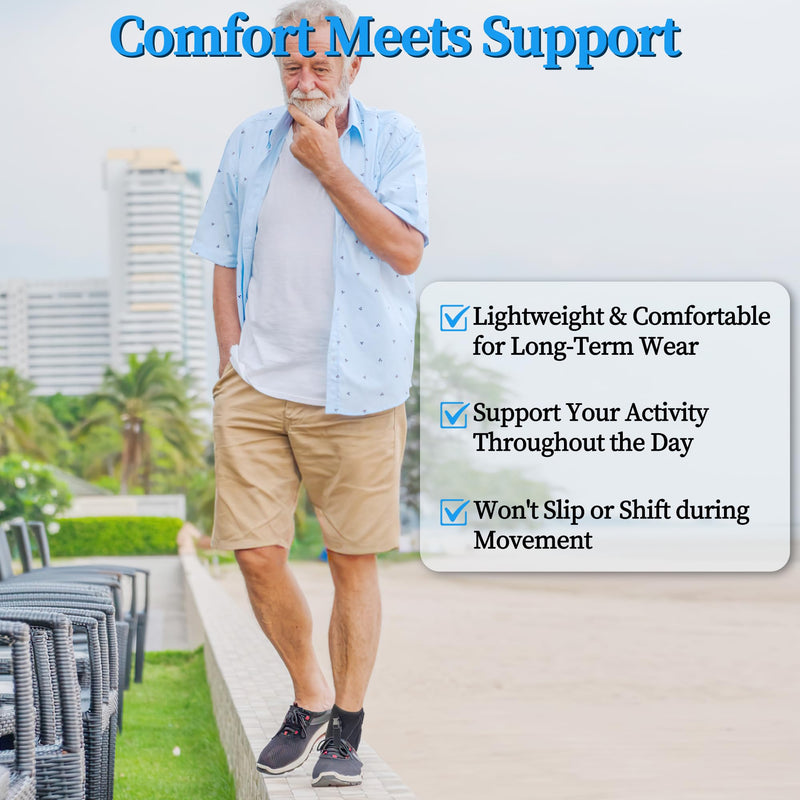 Hiball Afo Foot Drop Brace for Walking, Adjustable Drop Foot Brace with Shoes, Ankle Foot Orthosis for Men & Women, Improve Walking Gait, Prevent Falls and Injuries, Foot Up Splint for Ankle Support