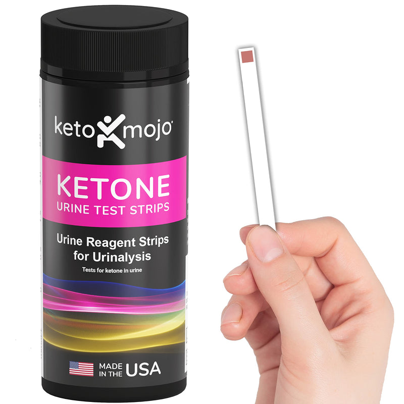 150 Ketone Urine Test Strips, App & Keto Guide eBook Included, Extra-Long for Easy Sampling, Urinalysis Test for Ketosis on Ketogenic and Low-Carb Diets