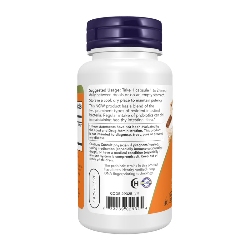 NOW Foods Supplements, 8 Billion Acidophilus & Bifidus, Dairy, Soy and Gluten Free, Strain Verified, 120 Veg Capsules 120 Count (Pack of 1)