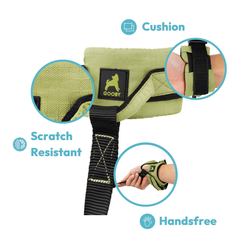 Gooby Ripstop Z Wrist Band Surfer Leash - Turquoise, 6 FT - Comfortable Hands Free Leash with Elastic Band for Small, Medium and Large Dogs - BeesActive Australia