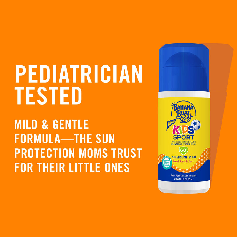 Banana Boat Kids Sport Sunscreen Roll On Lotion SPF 60, 2.5oz | Travel Size Sunscreen for Kids, Kids Roll On Sunscreen, Kids Sunblock, Travel Sunscreen, Sunscreen Stick, Kids Sunscreen SPF 60, 2.5oz Kids Roll-On - BeesActive Australia