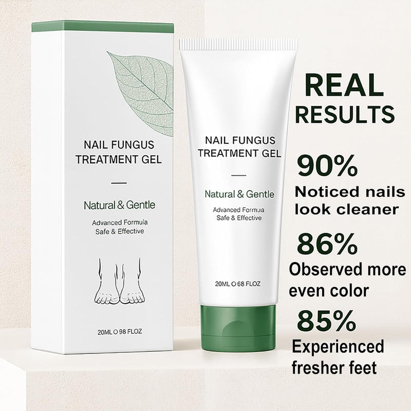 Nail Fungus Treatment Gel - Natural Nail Care Gel, Nail Repair Cream with Colloidal Silver, Emu Oil & Tea Tree Oil for Hydrated, Moisturizing Treatment for Hands & Feet (2pcs) 0.51 Fl Oz (Pack of 2)