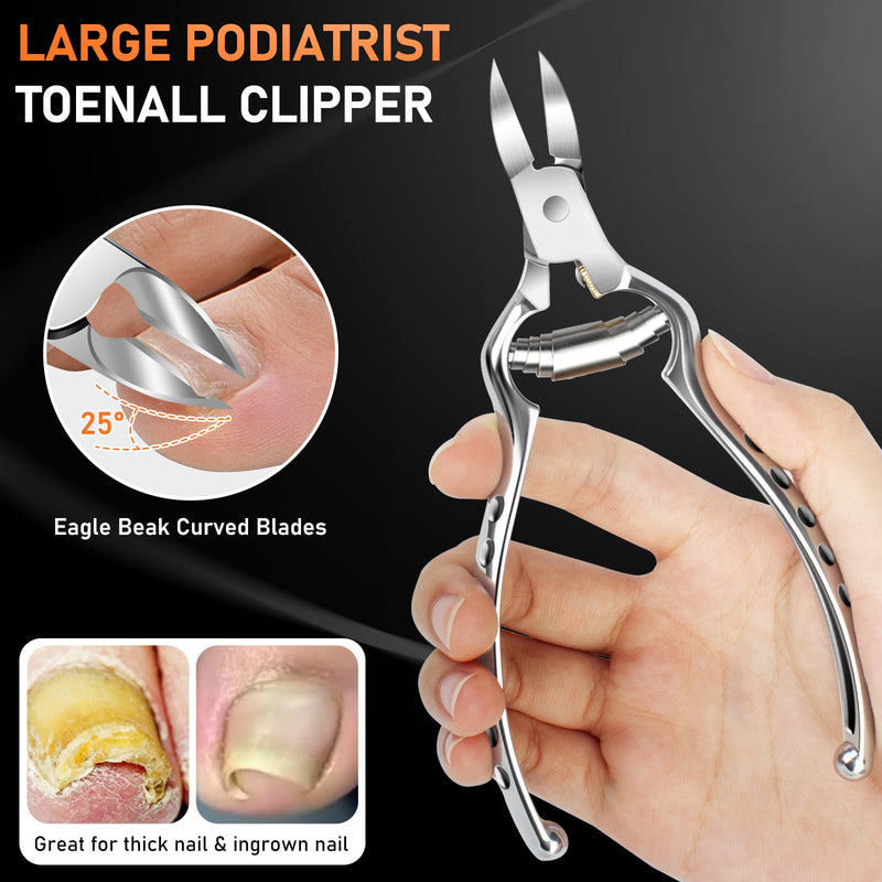 7PCS Ingrown Toenail Removal Kit, Professional Pedicure Tools for Feet, Toe Nail Clippers & Pedicure Knife Set with Corn Removers, Foot Scraper, Callus Shaver, Calloused Feet, Cuticle Remover Tool