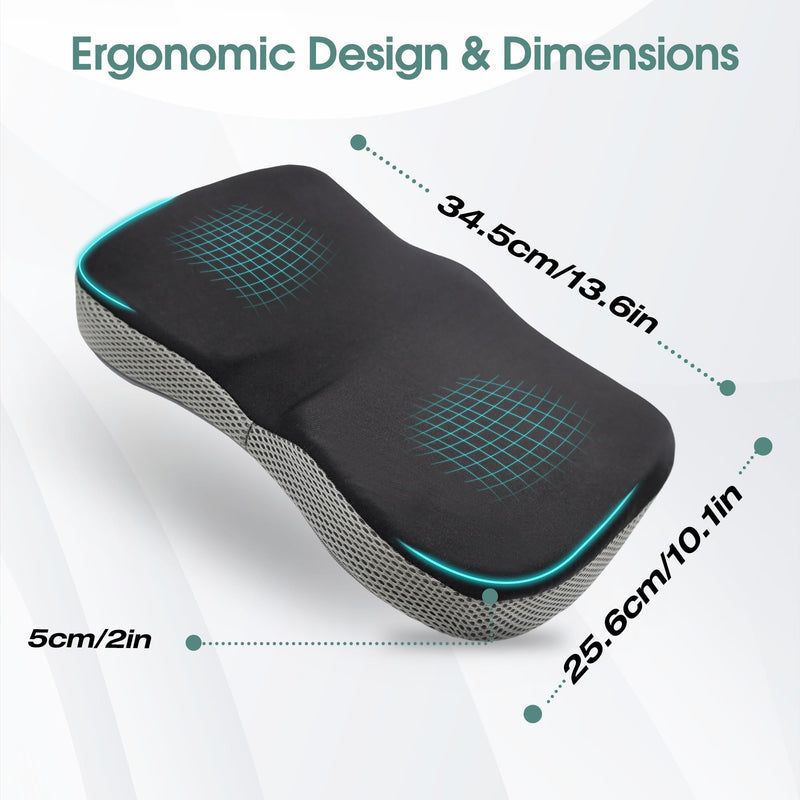 Rowing Machine Seat Cushion for Concept 2 Rower – Memory Foam Pad with Non-Slip Base & Washable Cover – Fits Concept 2 Model D/E, WaterRower, Recumbent Bike & Indoor Rowers