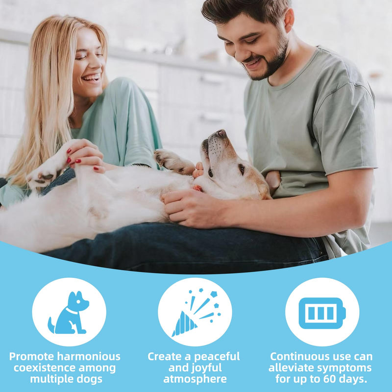 sofun Dog Calming Plug In Diffuser Kit - 1 Diffuser + 2 Refills, 60 Days Dog Anxiety Relief Pet Calming Plug In for Separation Stress & Loud Noises