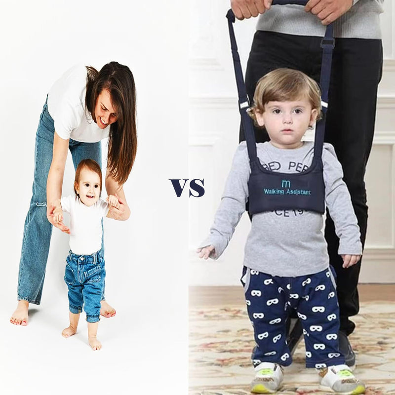 Adjustable Baby Walking Harness Toddler Walk Harness Walking Assistance for Baby,Easy-to-Wear Walking Learning Helper for Boys and Girls 8-14 Months (Cyan) Cyan - BeesActive Australia