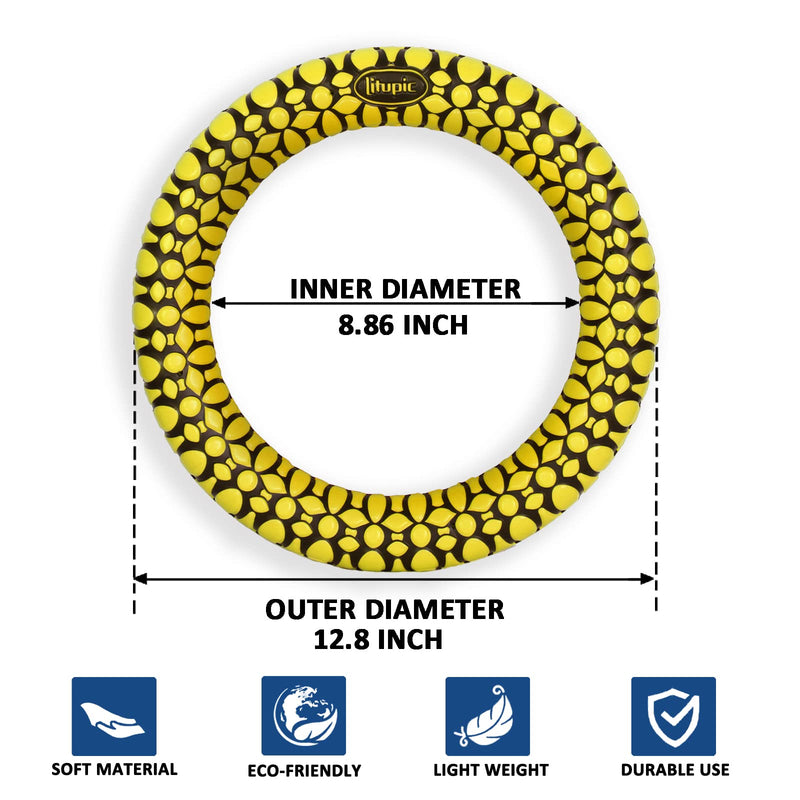 Bouncy Sports Hoops Hand Eye Coordination Training Tool Sports Equipment Reaction Speed Training Tool for Improving Agility & Reflex Skills Easy to Catch and Throw Great for Family yellow