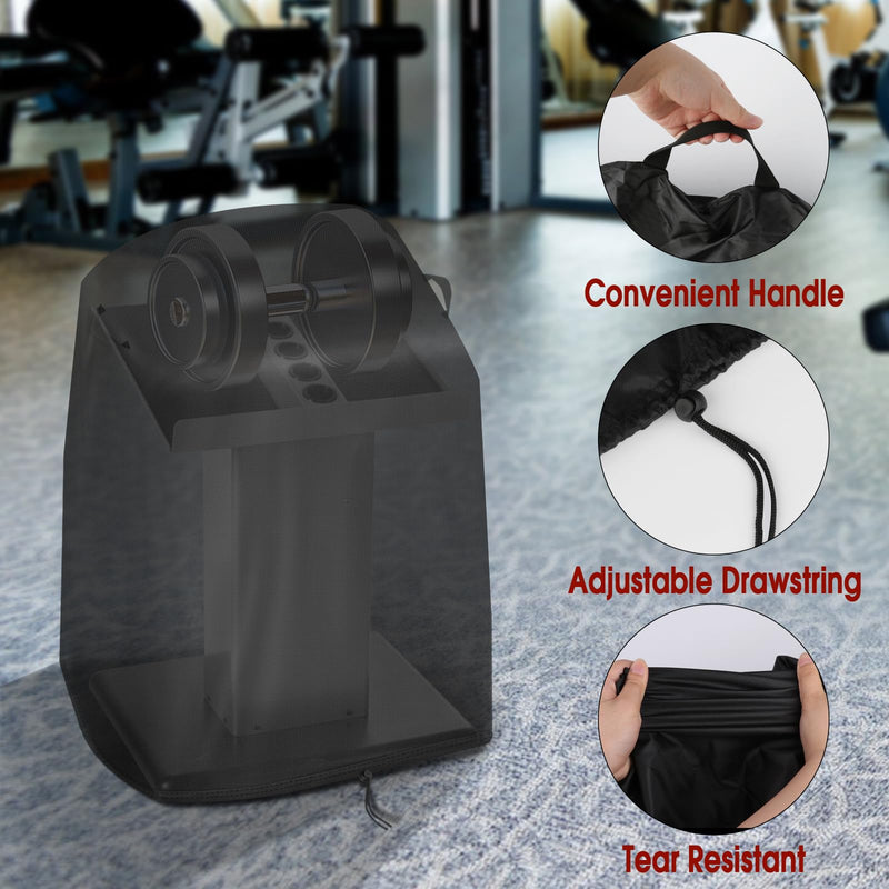 Dumbbell Rack Cover, Dust-Proof Strength Training Dumbbell Racks for Home Gym Cover Waterproof Dumbbell Weight Rack Protective Cover (Cover Only) 420D - 22L x 18W x 30H inch - BeesActive Australia