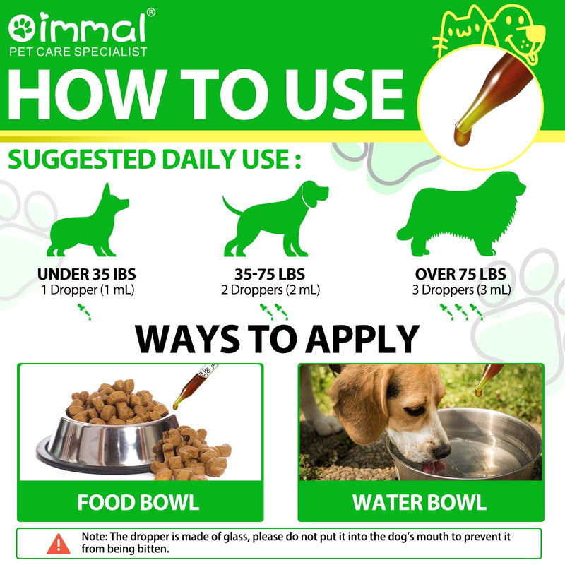 Dog Antibiotics for Skin Infection, Dog Antibiotics, Antibiotic for Dogs, Natural Antibiotics for Dogs Multivitamin Support Immune and Dog Allergy Itch Relief, Pet Antibiotics Supplement, 2 Fl Oz - PawsPlanet Australia