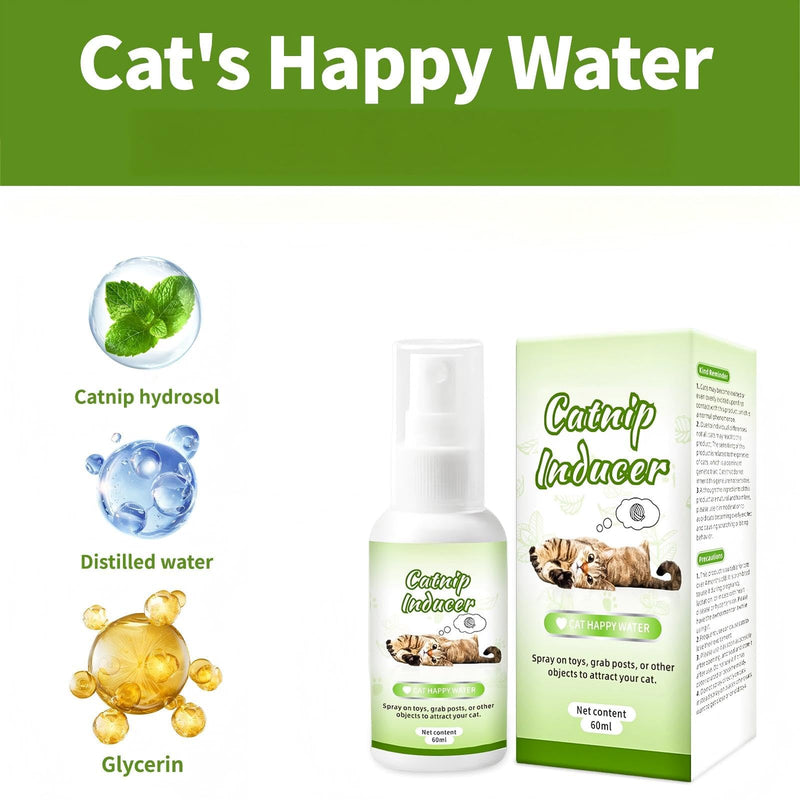 JoanofArc Catnip Spray for Cats, 100% Natural Dual-Plant Formula for Cats & Kittens, Highly Potent for Energizing Play & Toy Renewal, Calming Stress Relief for Indoor Cates 60 ML