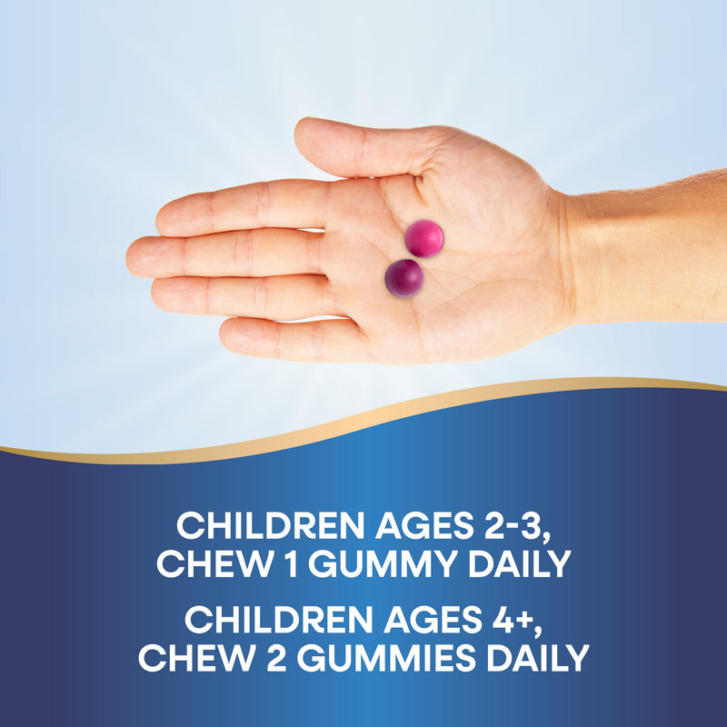 Nature's Way Kids Growing Bones & Muscles Gummies, Ages 2+, Berry, 60 ct | Supports Kids' Healthy Bone & Muscle Development with Calcium, Magnesium, Vitamins D3 & K1* 60 Count (Pack of 1)