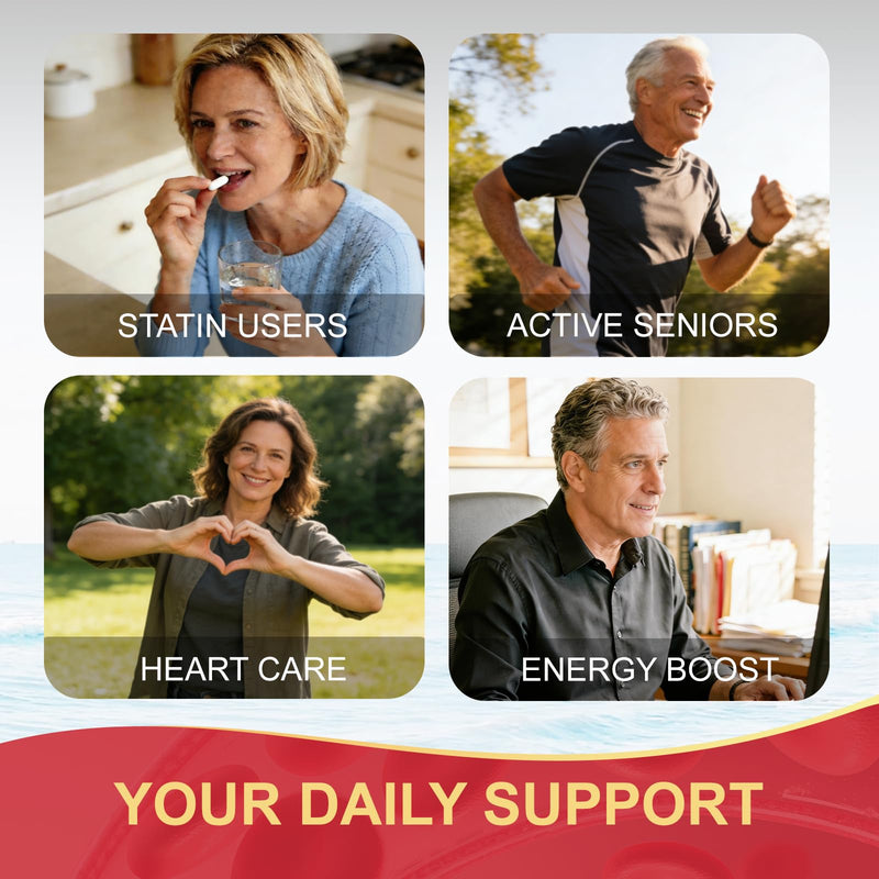 DRFOSTER CoQ10 Ubiquinol 100mg Supplement, Coenzyme Q10 120 Softgels | Maximum Absorption CoQ10, PQQ & MCT, Heart Support, Promotes Energy & Vitality, Antioxidant Support, Non-GMO, Gluten-Free 120 Count (Pack of 1)