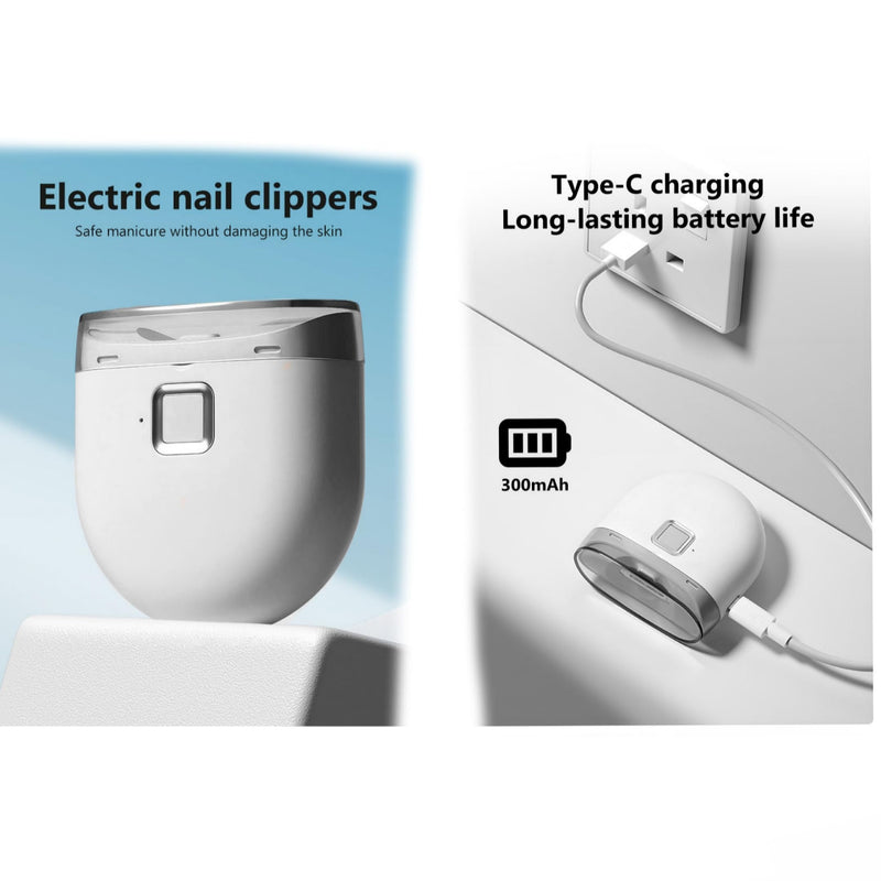 New Rechargeable Electric Nail Clippers for Adults, Kids & Babies – Lightweight, Dual Speeds, Ultra-Quiet, Built-in Storage, Portable,Durable & Modern.
