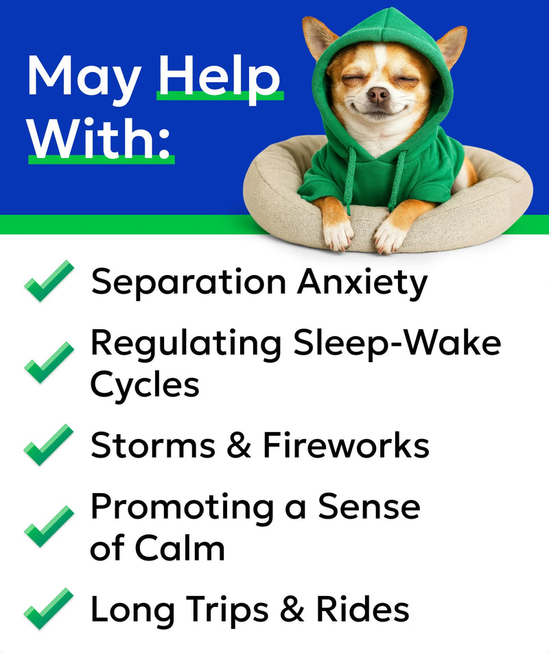 BARK&SPARK Advanced Calming Chews for Dogs - Separation Anxiety Relief for Dogs w/Hemp Oil + Melatonin - Relief During Fireworks, Storms - Aggressive Behavior, Barking, Stress Aid - 90Chews 90Ct Calming Chews (Anxiety & Stress)